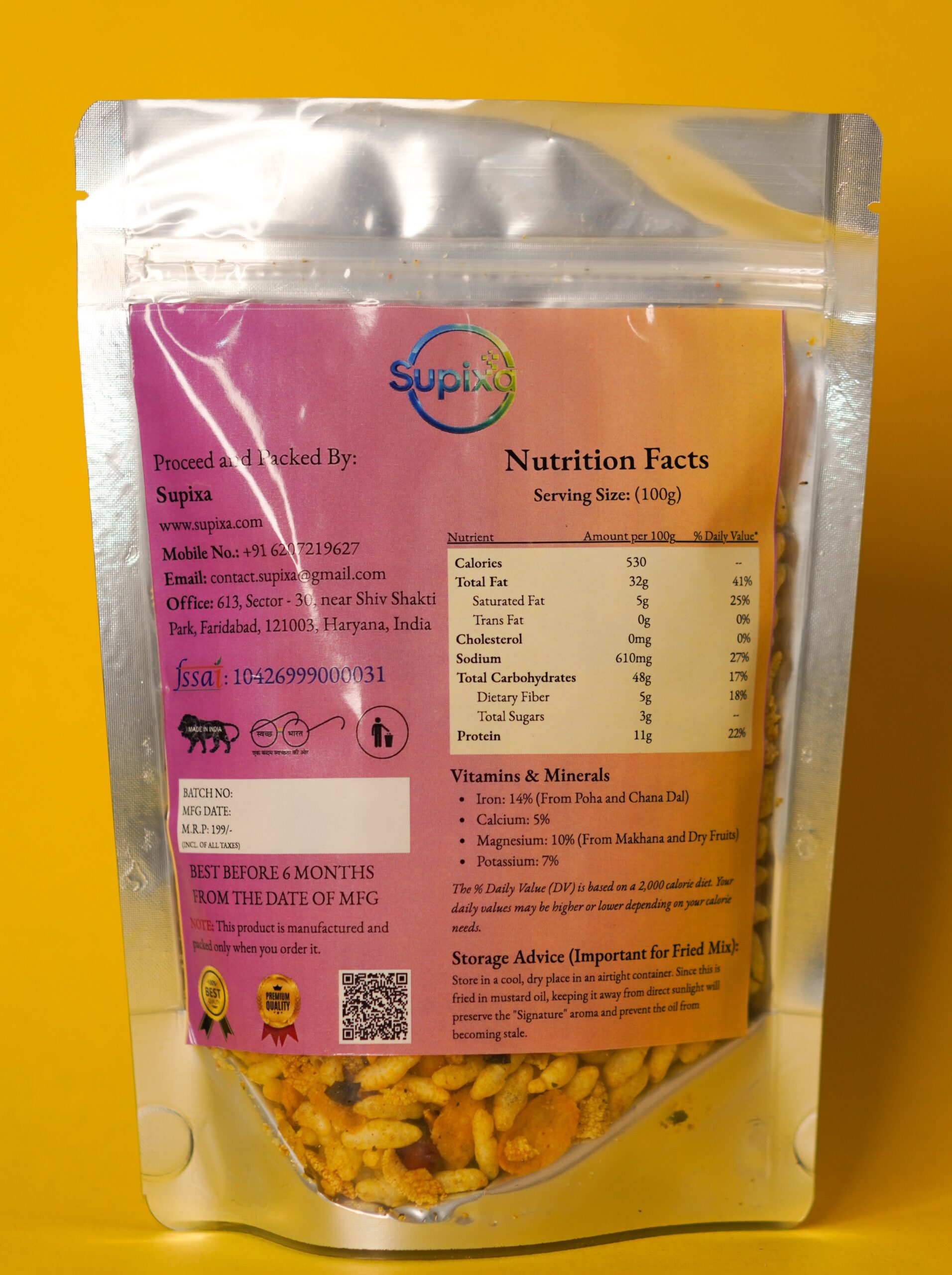 Original Supixa Signature Royal Chivda – Authentic Mixture | 200g, 400g