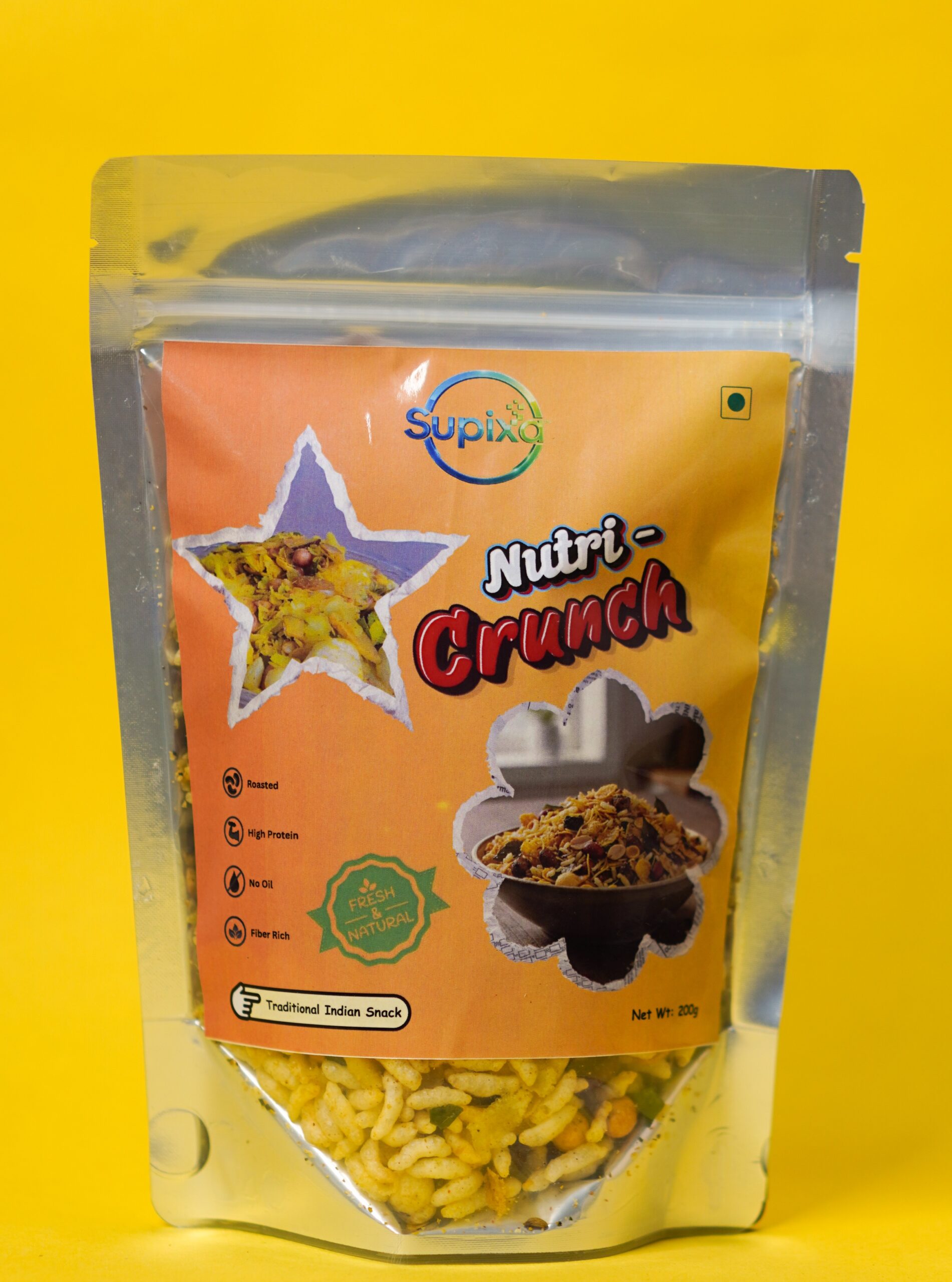 Supixa Nutri-Crunch Roasted Mixture – Zero Oil | 200g, 400g