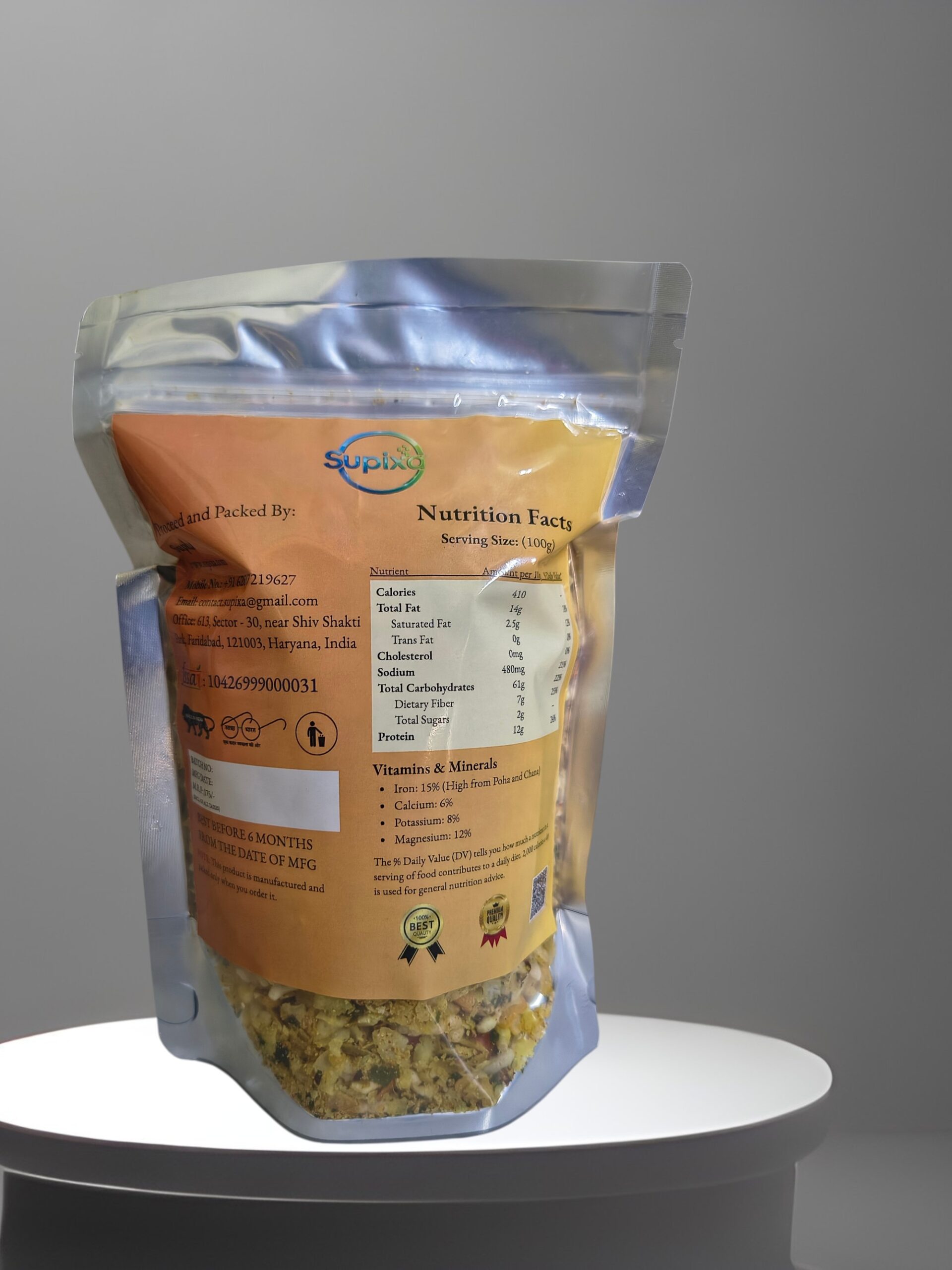 Supixa Nutri-Crunch Roasted Mixture – Zero Oil | 200g, 400g