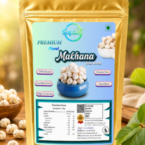 Supixa Premium Phool Makhana (Fox Nuts) – Big & Crunchy | 100g, 200g