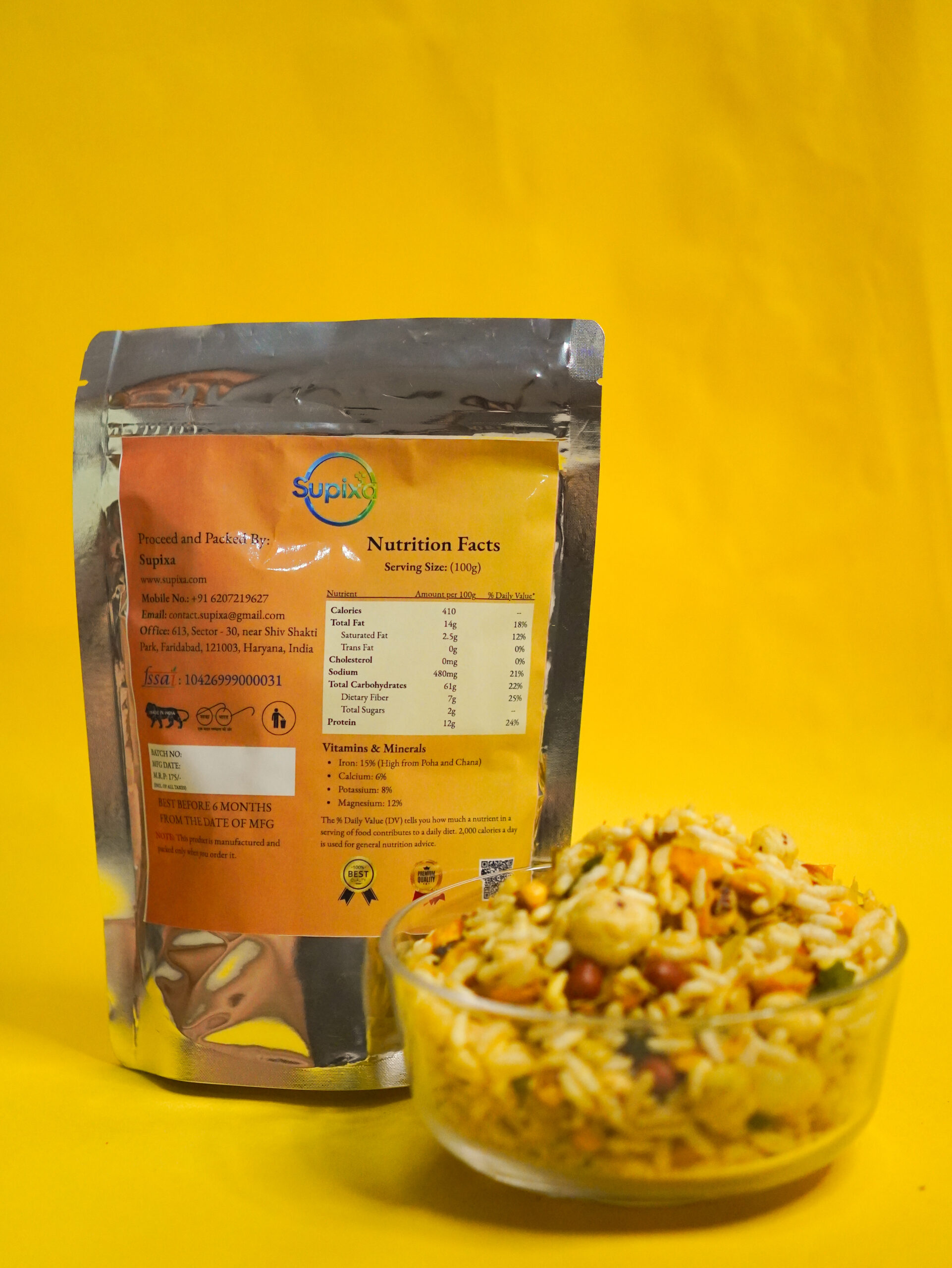 Supixa Nutri-Crunch Roasted Mixture – Zero Oil | 200g, 400g