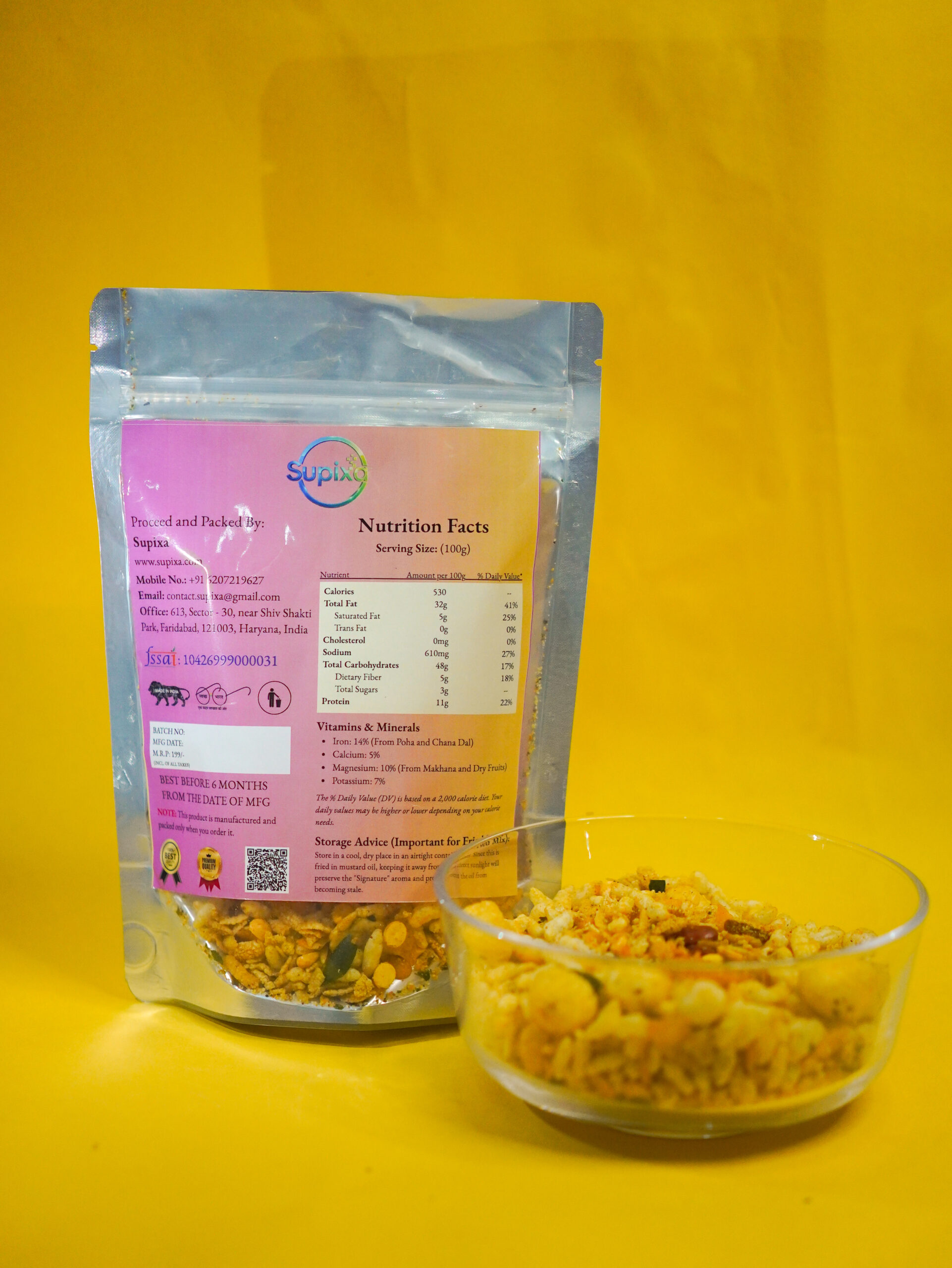 Original Supixa Signature Royal Chivda – Authentic Mixture | 200g, 400g