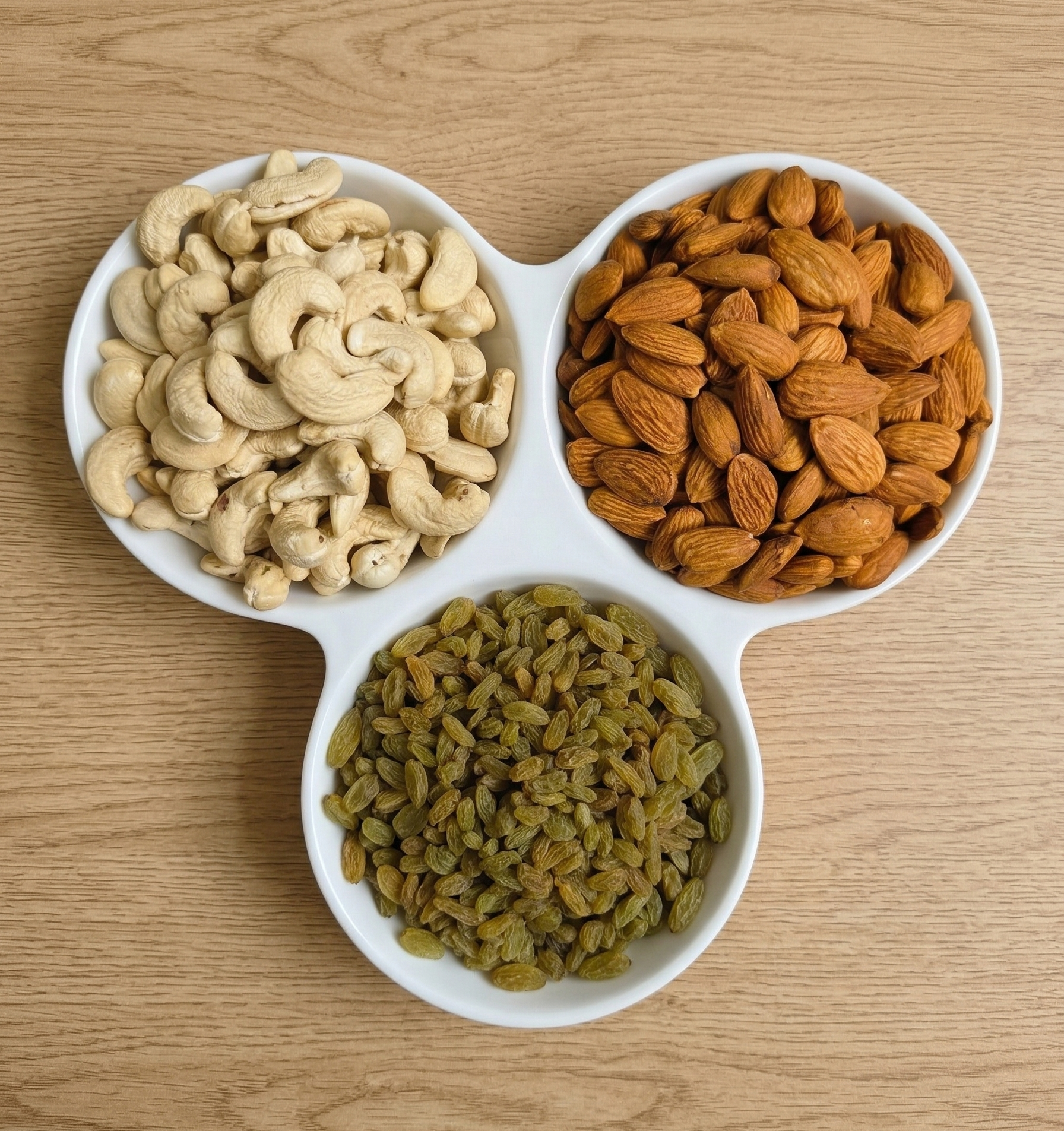 Supixa Premium Dry Fruits Combo – Jumbo Almonds, Cashews, Raisins | 3 x 200g