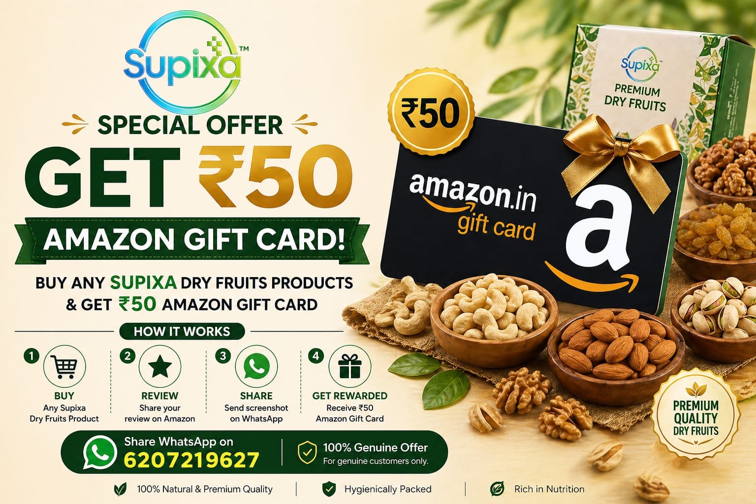 Get Rs.50 Amazon Gift Card
