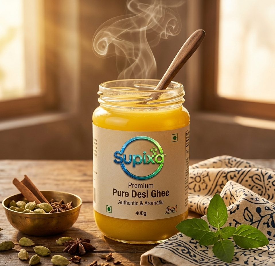 Supixa Premium Pure Desi Ghee – Authentic & Aromatic | 250g