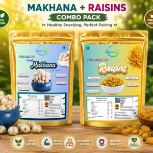 Premium Makhana & Raisins Combo Pack – 200g | Supixa